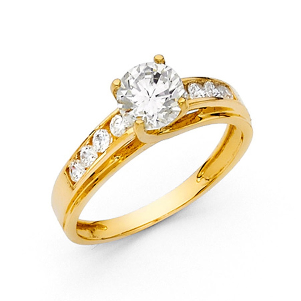 Cathedral Trellis-Set 1-CT Round-Cut CZ Engagement